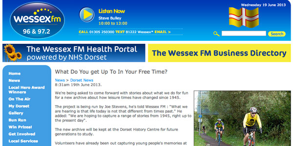ScreenShot WessexFM news
