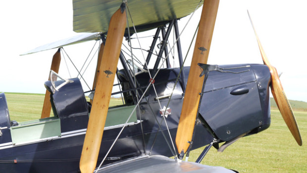 The Tiger Moth at Compton. Date: 29.06.2013 at Compton Abbas airfield © Nick Heape.